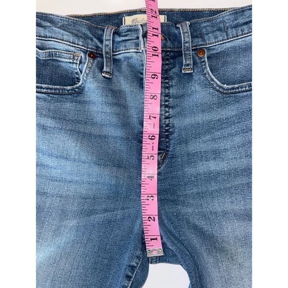 Madewell Stovepipe Jeans Womens 27 High Rise Ankle Stretch Classic Blue Denim - Picture 10 of 16